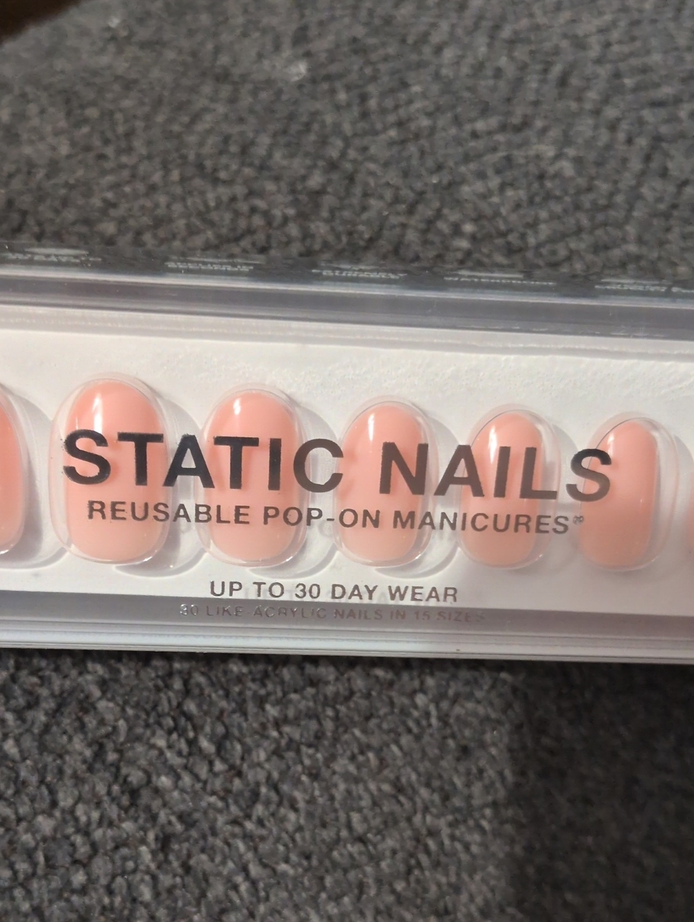 Static Nails Reusable Press-On Manicure – Blush Pink
